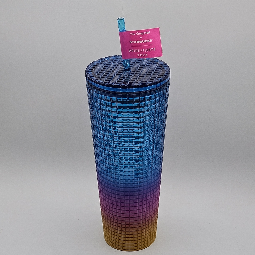 Starbucks 🌈Pride 2023 Venti Grid Tumbler (Tim Singleton) 24 ounce venti